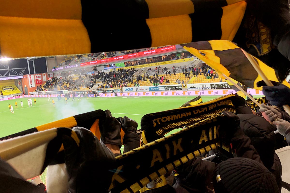 Elfsborg-AIK, AIK-supportrar