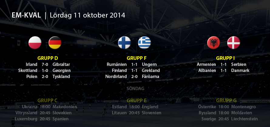 EM-kval 11 oktober 2014