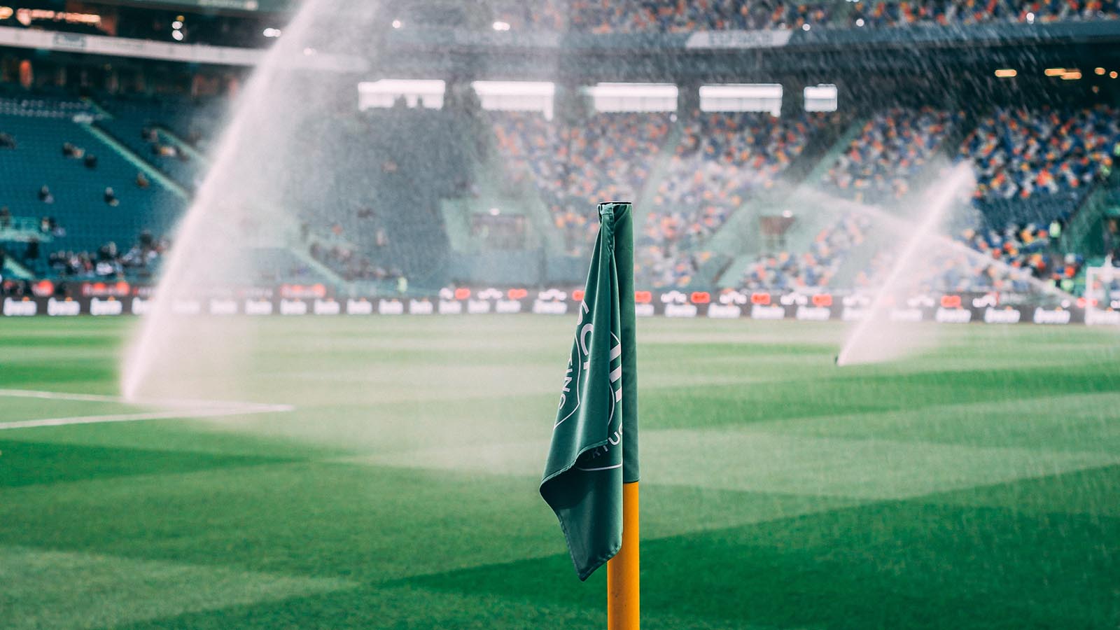 fotboll, hörnflagga