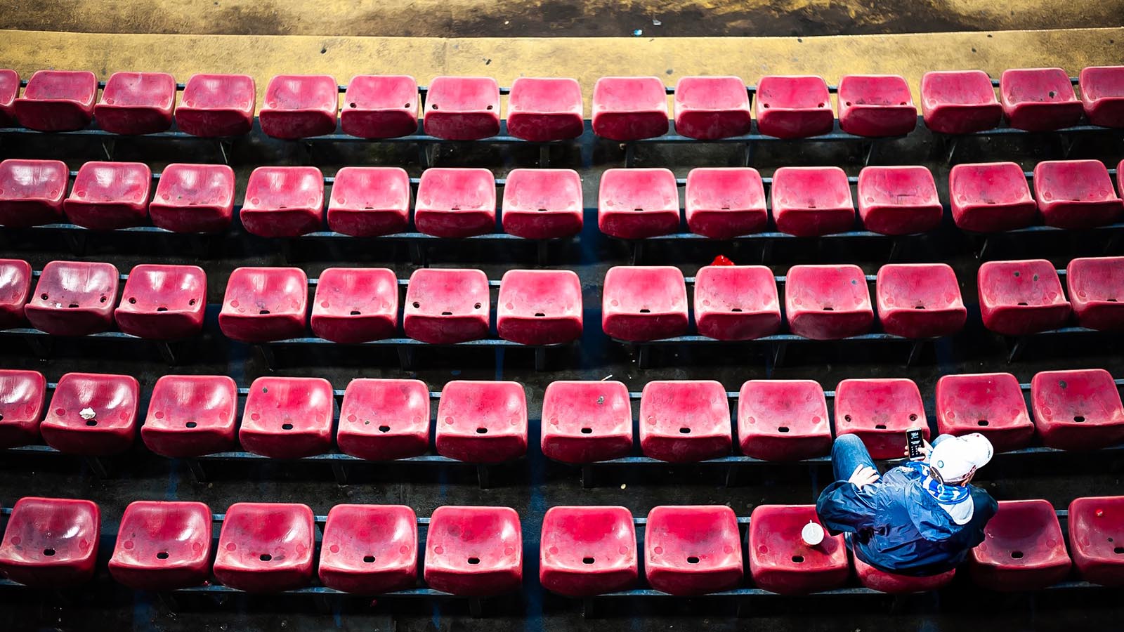 fotboll, läktare