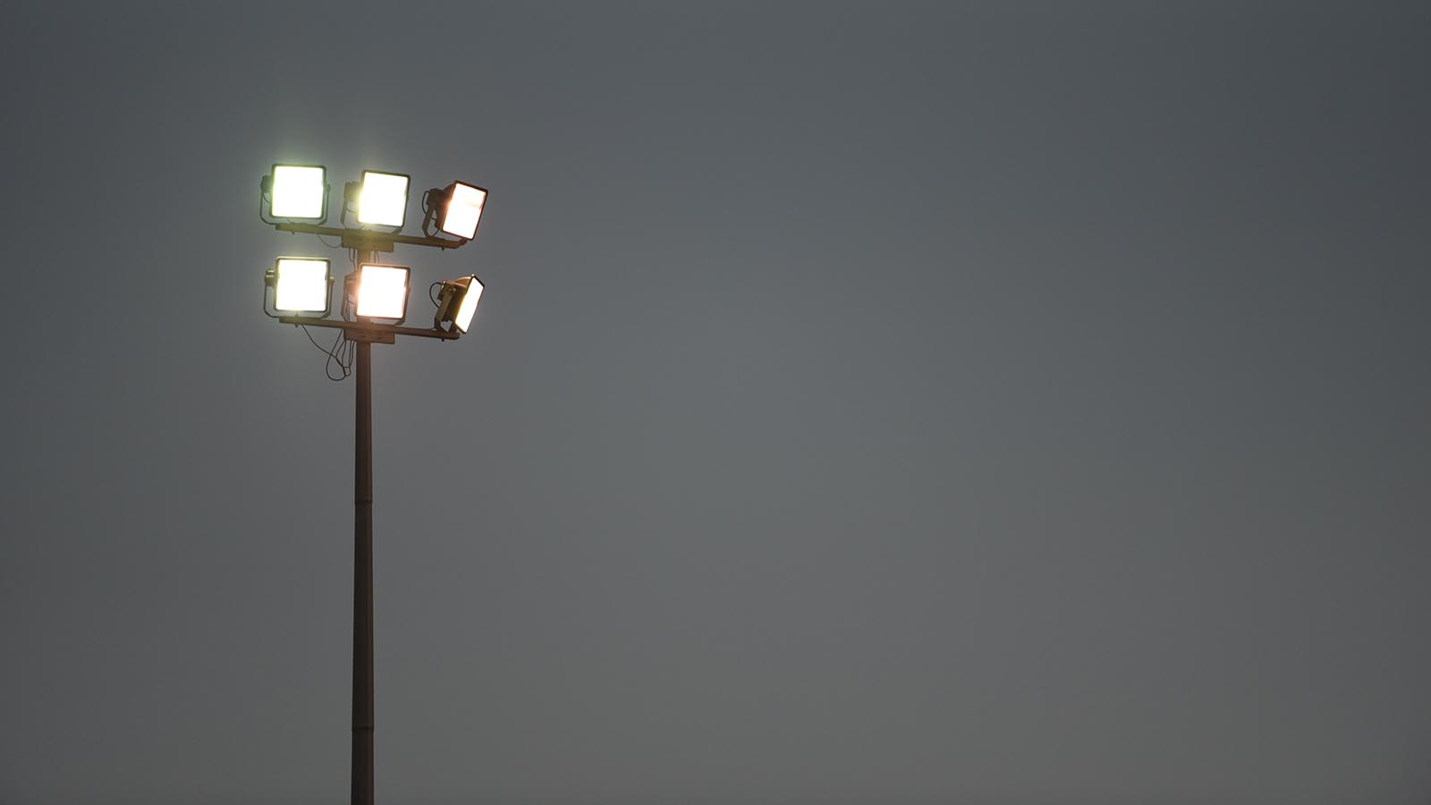 fotboll, strålkastare